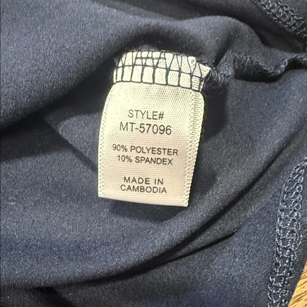 Zenana Navy Ruffle Tank Top - Picture 3 of 5